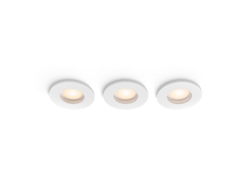 Hue White Ambiance Downlight empotrable Adore Bathroom (paquete de 3)