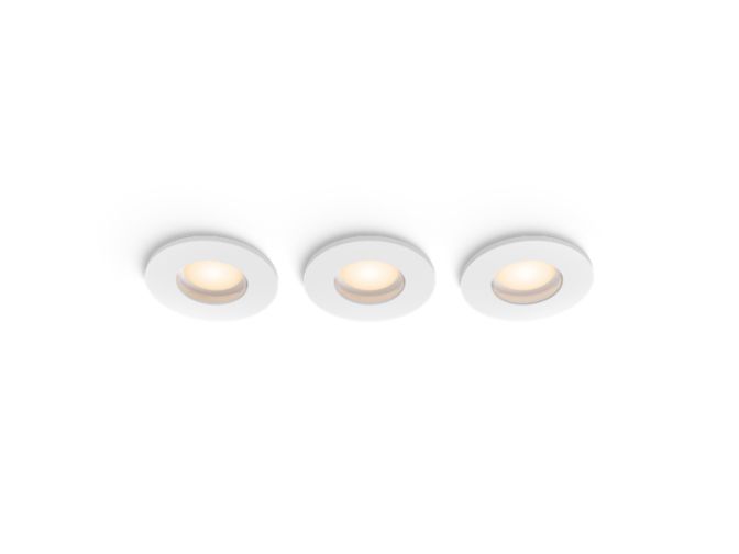 Primo piano della parte anteriore di Downlight Adore per la zona bagno (confezione da 3)