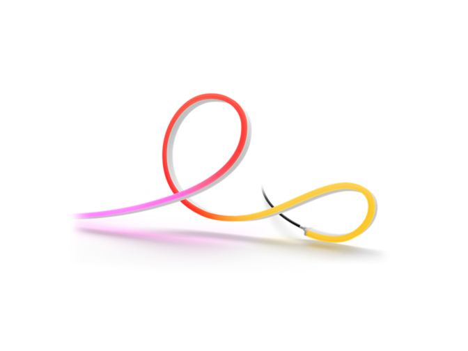 Close up of front of Neon outdoor strip light 5m