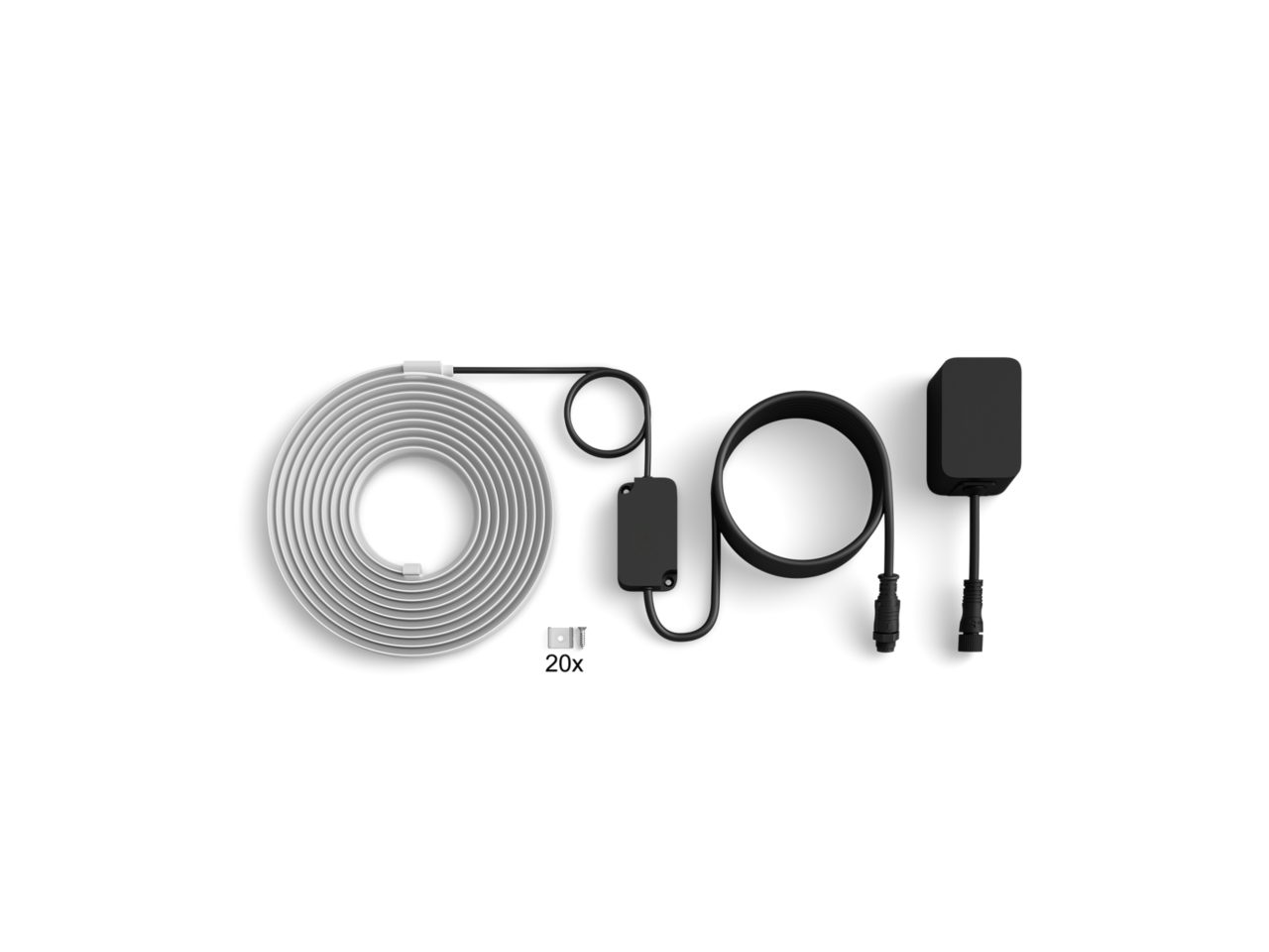 Prolunga 5m Per Striscia LED Philips Hue Flux – Colori Vivaci E Bianco Puro, Tagliabile E Riusabile, Compatibile Con Alexa E Google Home