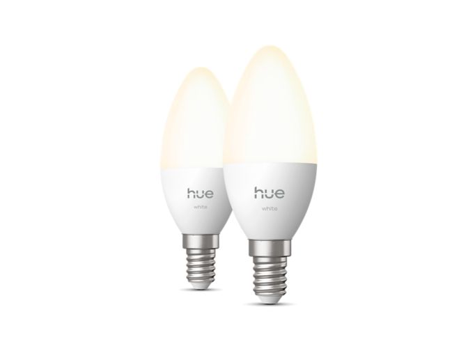 Nahaufnahme der Vorderseite von B39 Kerze – Smarte E14 LED-Lampe