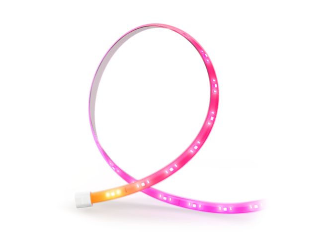 Close up of front of Hue Flux strip light extension 5 m