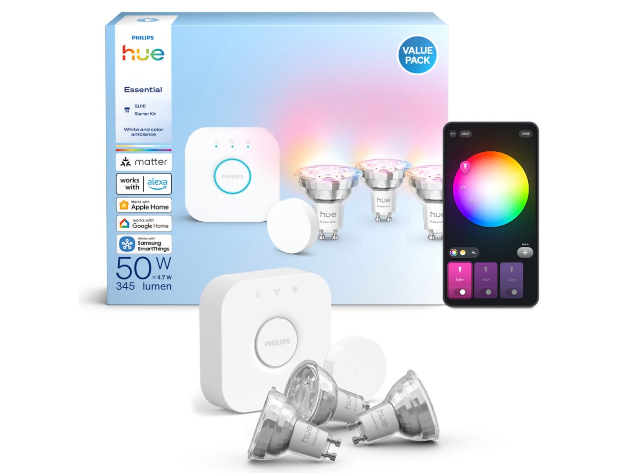 Philips Hue Startersset GU10 Hue Dimmer Switch