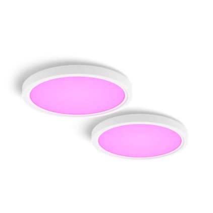 Close up of front of Devote Hue slim ceiling light S 2-pack