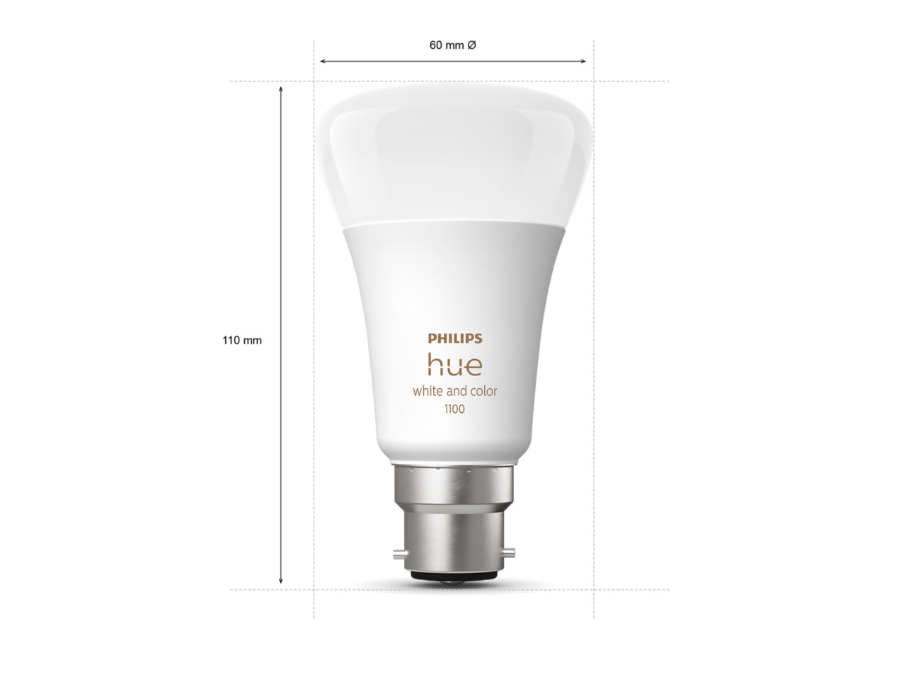 Philips Hue White LED電球 1100 5個セット Hue White and Colour Ambiance Starter kit: 2 B22 smart bulbs (1100