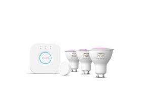Starter-Set: 3 smarte GU10 Spots + Hue Smart Button