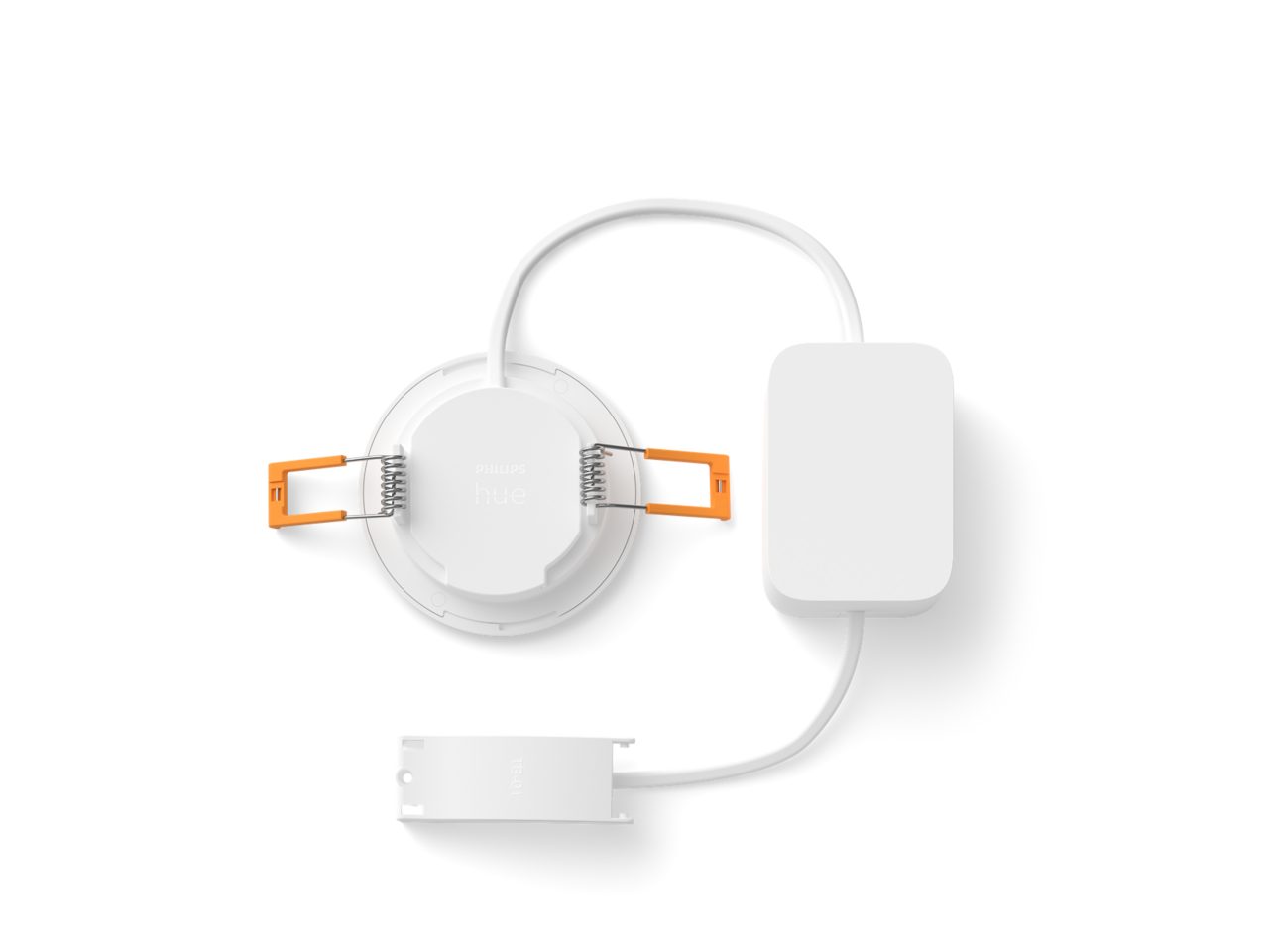 Hue White and color ambiance Slim recessed light 90 mm 3-pack