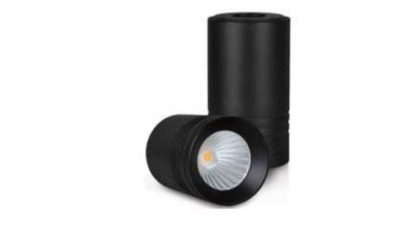 LED Luminaire 12W Deco Surface Plus LED COB (WW) Black