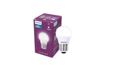 LED Frosted Ball Candle 2.8W CW E27