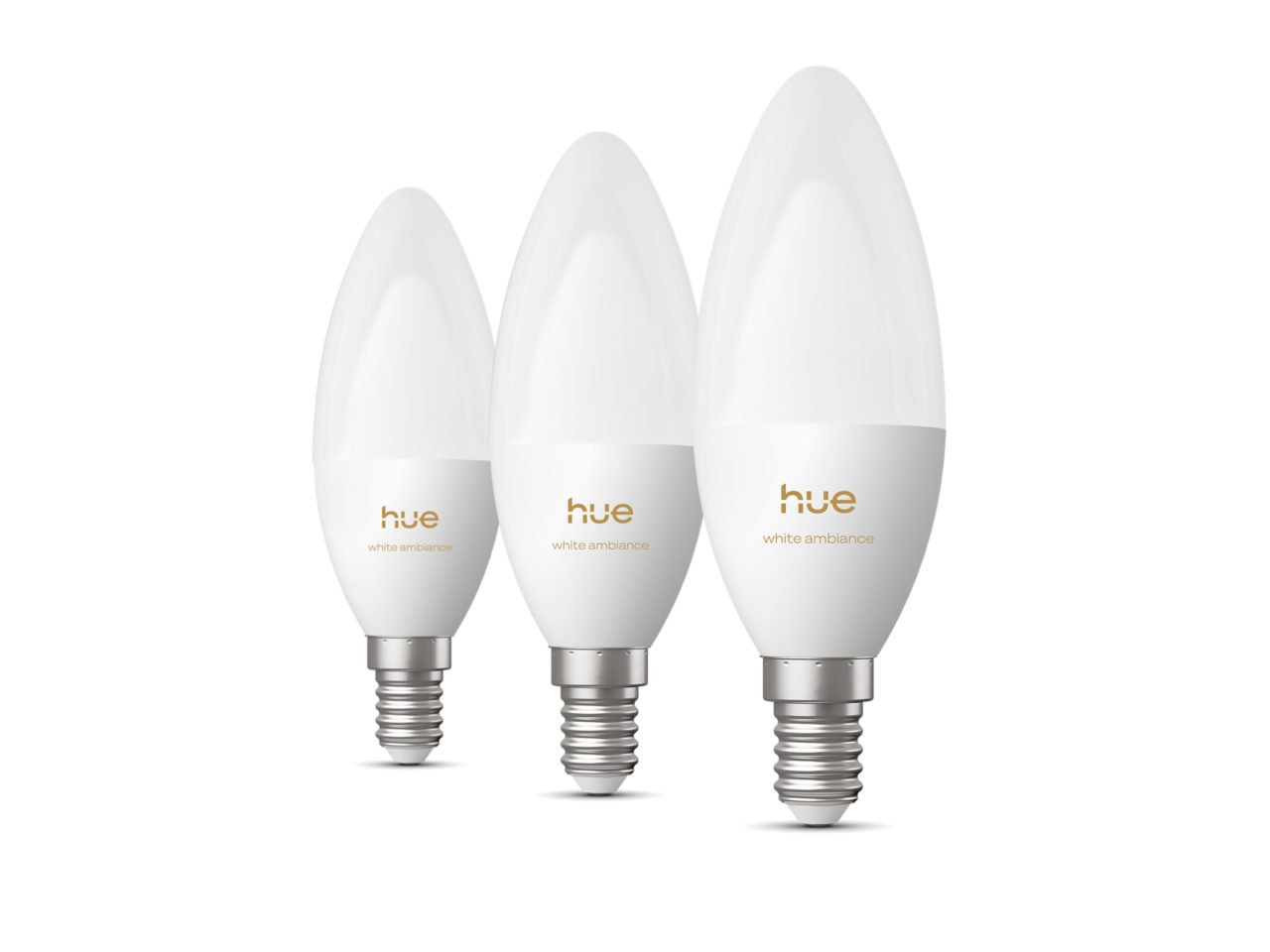 3 becuri candelabru LED B39 E14 alb de la cald la rece | Philips