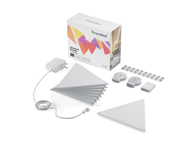 Close up of front of Wall panel starter set triangle