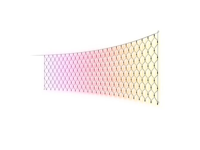 Primo piano della parte anteriore di Luci a rete Festavia – 1 m x 3,5 m, 250 LED