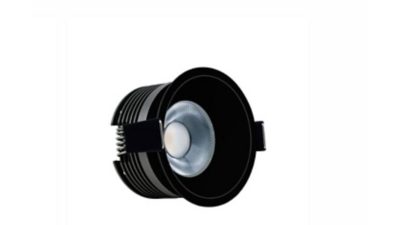 LED Luminaire 7W DuraCore LED COB 36D Black (WW)