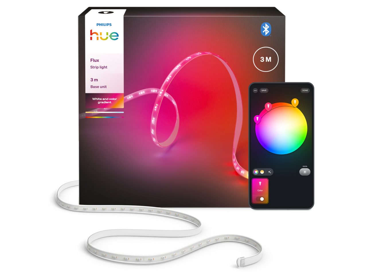 ライトリボン Hue スタンダード テープライト3mベースキット | Philips