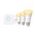 Starter kit: 3 E26 smart bulbs (75 W) + smart button
