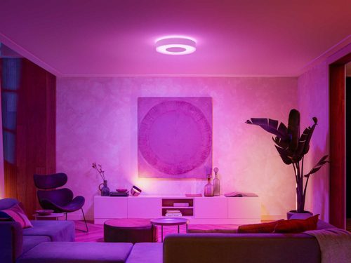 Hue and color ambiance Infuse Hue ceiling lamp Hue US
