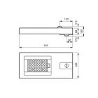 Dimension Drawing (without table) - BGP730 LED60-4S/730 II PSD D9 DM50 FG DG