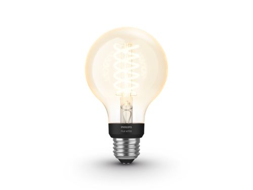 Hue White Filament G25 globe - E26 smart bulb