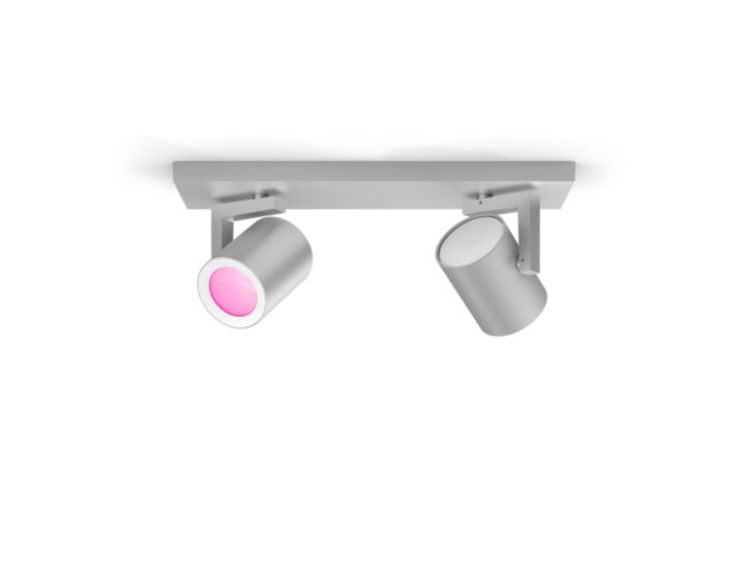 An image of product of the Hue White and Color Ambiance Argenta 2-lichts spotbalk