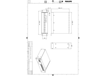 Dimension Drawing (without table) - ZXP399 DMX controller 12V 8port