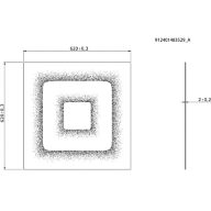 Dimension Drawing (without table) - RC159Z Deco Double Square W62L62