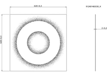 Dimension Drawing (without table) - RC159Z Deco Double Circle W62L62