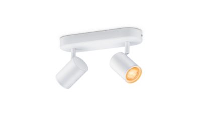 Smart LED Slimme spot x2, GU10, 690 lm, wit