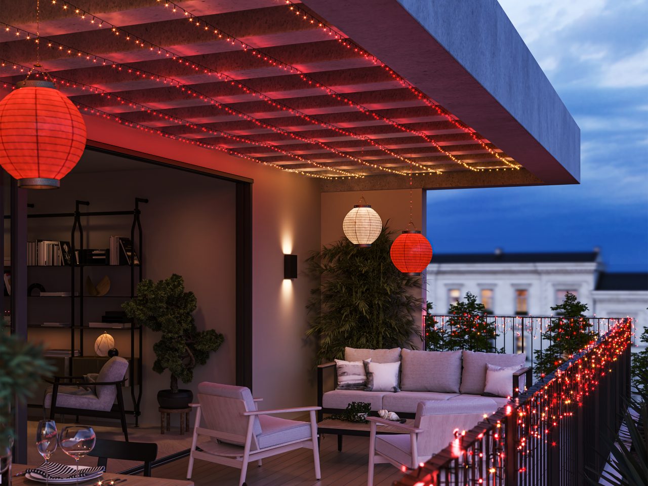 Lichterkette Hue Festavia – 100 Farben – 8 m