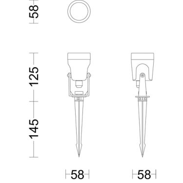 Spot extérieur PHILIPS Basse tension GardenLink 1x6W, 2700K, IP44 - Alimentation non incluse