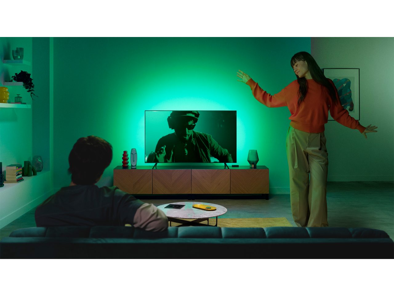 Işık Şeridi 55-65 inç TV'ler için TV Arka aydınlatmalı HDMI