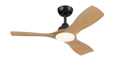 Ventilador de techo con luz LED Plafón ventilador Olas 30 W (ventilador) +24 W (luz)