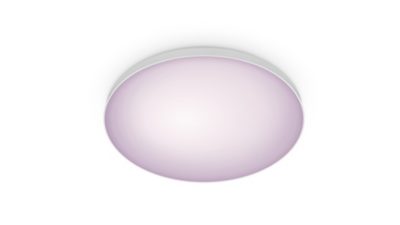 Smart LED Plafondlamp, 1800 lm, gekleurd en instelbaar wit licht, rond