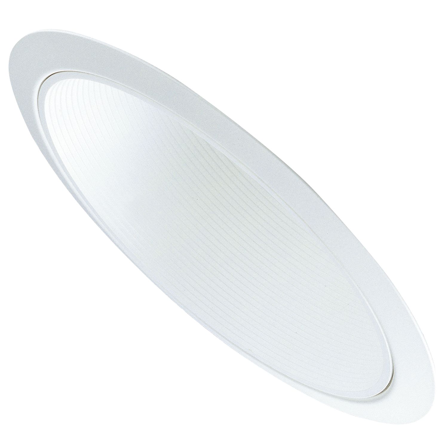 HAL 456W 6" BAFFLE TRIM FOR SLOPE CEILING WHITE (USE WITH H645 HOUSING)