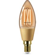 Slimme LED Filament amber C35 E14