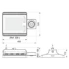 Dimension Drawing (without table) - BY570X LED250/NW Connected HRO GM