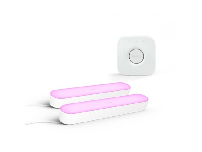 Close up of front of Bundle: 2x Play light bars + Bridge