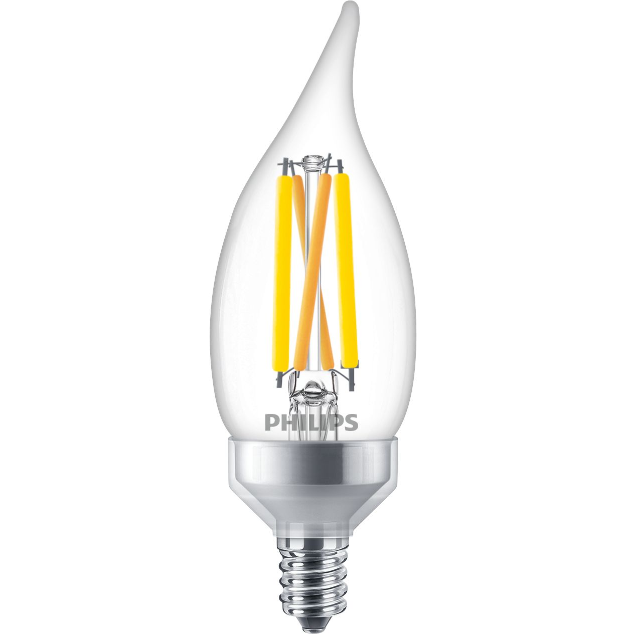 Clear LED candle bulbs add a sparkle to your home