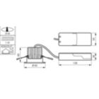 Dimension Drawing (without table) - RS155B LED12-WB-/830 D68 PSR PI6 WH