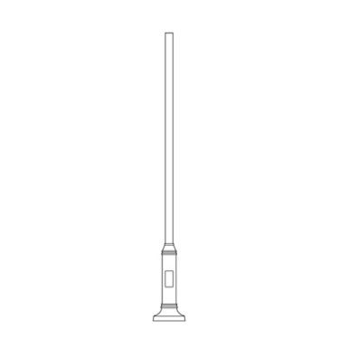 ROUND STEEL BOTTLENECK POLE