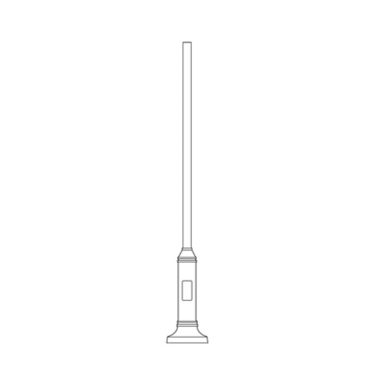 ROUND STEEL BOTTLENECK POLE