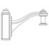 Cast Brackets-CRFT style mounting arm