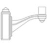 CRF style mounting arm
