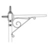 PR style mounting arm with 4, 6, and 8ft reach options