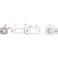 Dimension Drawing (without table) - ZRP100 SPIG ADAP CL MALAGA+LN STREETLIGH