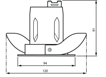 Dimension Drawing (without table) - TCAF00 83 GU10 BK482 BK482 T101 N