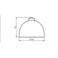 Dimension Drawing (without table) - BDS563 LED100/830II GL-DM50CLOLS850 C10K