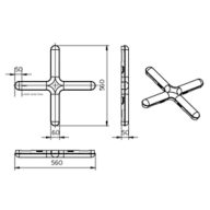 Dimension Drawing (without table) - BN017C LED60/857 X 2ft