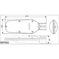 Dimensional Drawing Ledinaire StreetLight