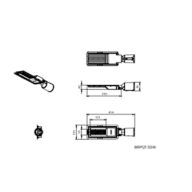 Dimension Drawing (without table) - BRP121 G2 LED70/NW 50W 220-240V GM