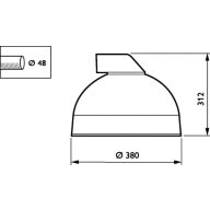 Dimension Drawing (without table) - BRS761LED40/830II GL-MDW CLOLS850 C10K
